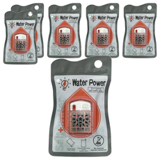Warer Power 鹽水燈 英文版, 照明時間120小時, 最大功率0.5W, 最大流明50lm, 12 x 19.5cm, 6個
