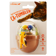 L'chic CA TUMBLER新不倒翁漏食玩具, 適用於全齡犬貓, 遊樂園造型, 可拆式設計, 遊樂園, 1個