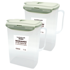 LocknLock 樂扣樂扣 PP多功能水壺 B2C12, 莫蘭迪綠, 2L, 2個
