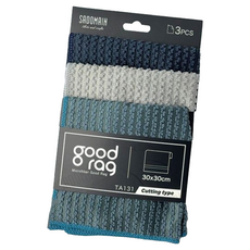 SADOMAIN 仙德曼 切削系列 優纖抹布 30 x 30cm 三條入組 廚房清潔抹布, 3條