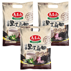 馬玉山 山藥黑芝麻糊, 含鐵和纖維，冷熱沖泡均可，適合全素食者，無人工香料、奶精粉和增稠劑, 30g, 12包, 3袋