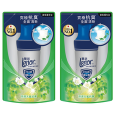 Lenor 蘭諾 衣物抗菌芳香豆 潮濕天氣抗臭 補充包, 2包, 430ml