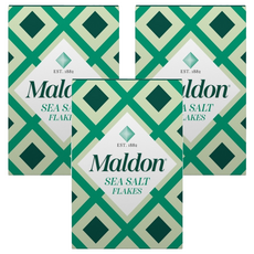Maldon 馬爾頓 天然海鹽 125g - 英國皇室御用，名廚Jamie Oliver推薦, 3盒