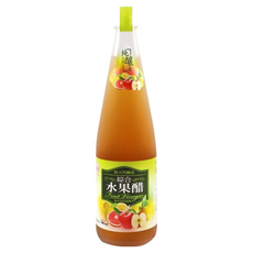 崇德發 綜合水果醋, 天然釀造糯米醋, 無添加防腐劑及人工色素, 符合ISO22000或HACCP, 500ml, 1瓶