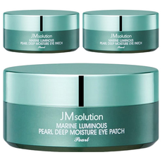 JMsolution 肌司研 海洋珍珠深層保濕眼膜, 江原道海洋深層水, 珍珠及海洋萃取, 保濕水凝膠眼膜, 60片, 3罐