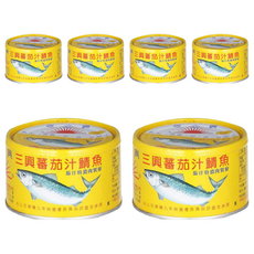 三興 茄汁鯖魚, 茄汁特調肉質鮮, 230g, 6罐