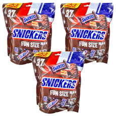 SNICKERS 士力架 花生巧克力 隨手包, 多層次有嚼勁口感, 香氣與美味完美交織, 666g, 3袋