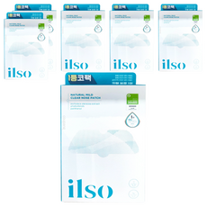 ilso Natural mild 溫和去粉刺鼻貼組, 深層清潔，祛除粉刺, 完美貼合鼻廓，清爽控油, 5片, 6盒