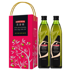 MuELOLIVA 美洛莉 碧卡答 特級冷壓初榨橄欖油禮盒組, 冒煙點200度 煎魚炒菜沒問題, 含橄欖多酚角鯊烯可直接生飲, 可塗抹肌膚當保養品使用, 1盒