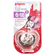 pigeon 貝親 輕量安心奶嘴 L 米妮版, 6-18個月, 1個