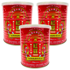 SHI SHIN 世鑫食品 特選台灣紅豆罐 900g, 3罐