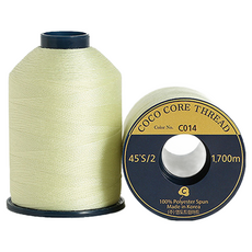 COTTONVILL 高級縫紉機線 45'S/2 色號 C014 1700公尺 2入，100% 聚酯纖維，韓國製造, 2捲
