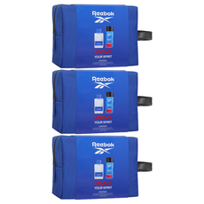 Reebok 清新活力男性淡香水經典手拿盥洗包組 淡香水100ml + 沐浴膠250ml 3組