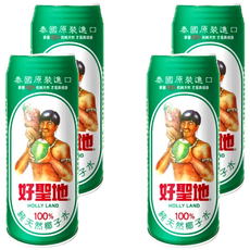 好聖地 100%純天然椰子水, 清涼解渴 補充電解質, 520ml, 4罐