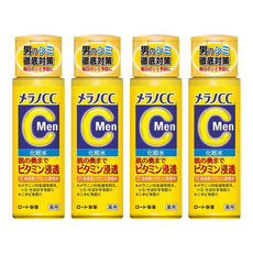 Melano CC Men 男士維他命C化妝水 170ml 4瓶組, 男士專用，深層滲透，改善膚色暗沉，重現健康光澤, 4瓶