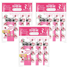 妙管家 芳香除濕桶補充包 浪漫玫瑰 3入組, 強效吸濕除濕,適用於衣櫃/浴廁/鞋櫃/房間/書櫃/客廳, 600ml, 3袋