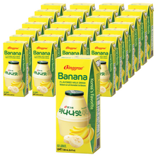 Binggrae 香蕉牛奶 保久調味乳 Set 6, 韓國人氣飲品, 60%生乳量, 200ml, 36入