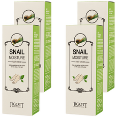 JIGOTT 蝸牛保濕護足霜，軟化乾燥肌膚，修復足部乾裂, 100ml, 4盒