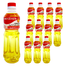 台糖 大豆沙拉油 600ml, 100%黃豆萃取提煉，無雜質, 12瓶
