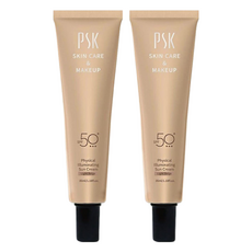PSK 深海美肌專家 純物理全能潤色隔離霜 SPF50+ 明亮膚色 35ml, 敏感肌適用, N01 明亮膚色, 2條