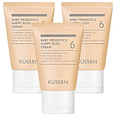 KUSSEN 葵森 寶寶益菌屁屁膏, 專利益生菌技術，高濃度氧化鋅配方, 50ml, 3條