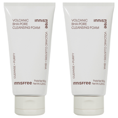 INNISFREE 火山泥毛孔調理泡泡洗面乳，含濟州火山微分子淨化粉末，含水楊酸，150ml, 150g, 2條