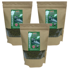 茂喜食品 有機綠豆 400公克, 適合做成飲品或甜點, 400g, 3包