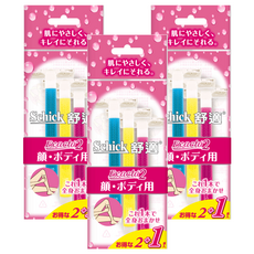 舒適牌 Schick Exacta 2 臉部/身體用 除毛刀 2+1支, 3支, 3組
