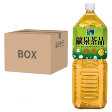 悅氏礦泉茶品綠茶，雪山山脈天然泉水沖泡，2000毫升*8瓶, 2L