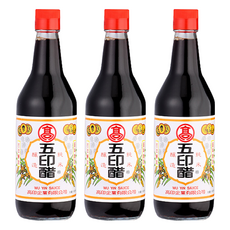 高記 調理五印醋, 520毫升, 100%純米麥釀造, 520ml, 3瓶