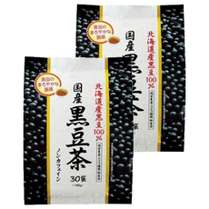 ORIHIRO 日本國產黑豆茶, 北海道產黑豆100%, 無咖啡因, 30茶包, 6g, 30包, 2袋