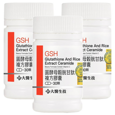 大醫生技 圓酵母穀胱甘肽複方膠囊, 3罐, 30顆