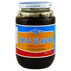 明德 陳年豆瓣醬, 非基因改造黃豆, 460g, 1罐