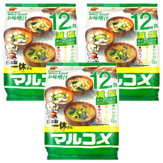 Marukome 一休味噌湯 12食 – 減鹽, 191.1g, 3袋