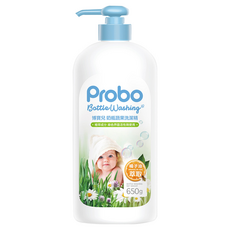 Probo 博寶兒 奶瓶蔬果洗潔精 650g, 玉米萃取, 植萃成分, 溫和中性, 美國歐洲台灣FDA認可, 2瓶