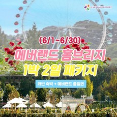 [용인] 6월 에버랜드 용인 홈브리지 캐빈호스텔 1박+종일권