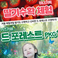 [양산] 하나 딸기체험+드포레스트 키즈카페 아동PKG(4월)