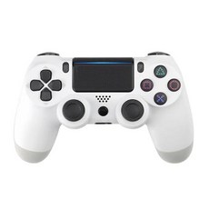 소니호환 PS4 블루투스 무선 컨트롤러 듀얼 진동 조이스틱 게임 패드 플레이스테이션 4 콘솔 PC 안드로이드용, [01] White, 1) White