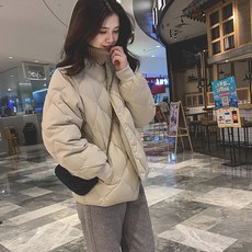 가벼운 자켓마름모꼴 체크무늬 패 딩 블라우스가벼운 자켓