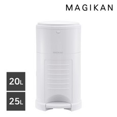 매직캔 옵셋 기저귀 휴지통 25L MO280NSW, 화이트