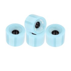 스케이트 보드 용 4pcs 78A PU 바퀴 공원 거친 땅을위한 거리 스케이트 보드 Longboard 바퀴 롤러, 청록색