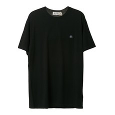 비비안웨스트우드 컬러 자수 로고 라운드넥 티셔츠 S25GC0459 S22634 900