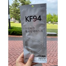 뉴엠코리아 KF94 국내산 더유쾌한 4중 황사방역마스크 식약처/FDA/CE 인증 큰사이즈 마스크 50매, 화이트