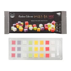 단미푸드 백화점 입점 기념할인 레인보우큐브MIX 블랙 크림치즈, 1팩, 80g
