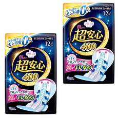 엘리스 아침까지 매우 안심 400 날개짓 40cm 특히 걱정되는 밤 24매 12매입×2팩 대량 구매