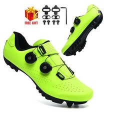 자전거 신발 운동화 페달 플랫 산악 사이클링 클릿 스피드 남녀공용 셀카, 36, 36) green mtb cleat - 47