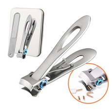 nailclippers 두꺼운 발톱깍기 내성 발톱깎이 무좀 발톱깎기 손톱깍기 세트, 1개, 발톱깎이세트_실버