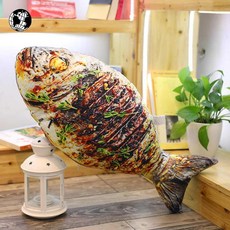베개 쿠션 거실 인테리어 족발 소시지 침대 의자 쇼파 닭다리, 굴비구이 60cm, 사이즈는 상세 양면 인쇄, 탈부착 가능, 1개