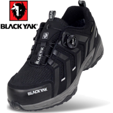 블랙야크 정품 고어텍스 안전화 (다이얼이 있어 신고 벗거나 끈조절이 편합니다. 고급 가죽 건설 안전 산업용 작업화 통풍 발이편한 가벼운 경량 신발)