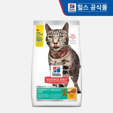  힐스 고양이사료 어덜트 퍼펙트웨이트 6.8kg, 6.8kg x 닭 x 1개 